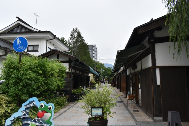 御朱印紹介をしている四柱神社周辺の観光スポット「縄手通り」